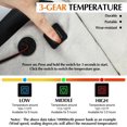 thumbnail image 3 of Portable Heated Seat Cushion for Bleachers Foldable Heating Cushion 3 Mode Adjustable Heated Stadium Chair Bleacher Seat for Bleachers Indoor, Power Bank Not Included, 3 of 8