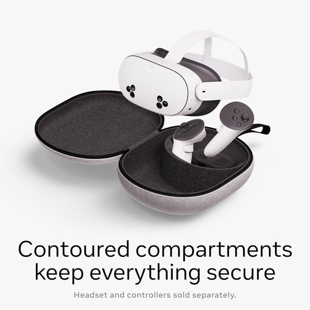 Meta Quest Compact Carrying Case — Works with Meta Quest 3/3S