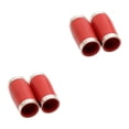 thumbnail image 2 of relayinert 2 Pieces Professional Wear-resistant Bakelite Clarinet Two Section Tuning Tube Metal Ring B Flat Clarinet Good Sealing Red 2Set, 2 of 6