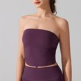 thumbnail image 5 of Dealovy Tube Tops for Women Strapless Going out Tops Built in Bra Sleeveless Ruched Summer Crop Top, 5 of 5