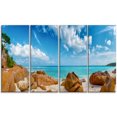 thumbnail image 2 of Rocky Seychelles Island Panorama - Oversized Beach Canvas Artwork, 2 of 3