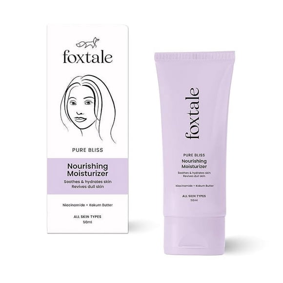 Foxtale Nourishing Face Moisturizer witLightweight & Non-Sticky, For Soft & Glowing Skin, Men & Women, All Skin Types, 50 ml