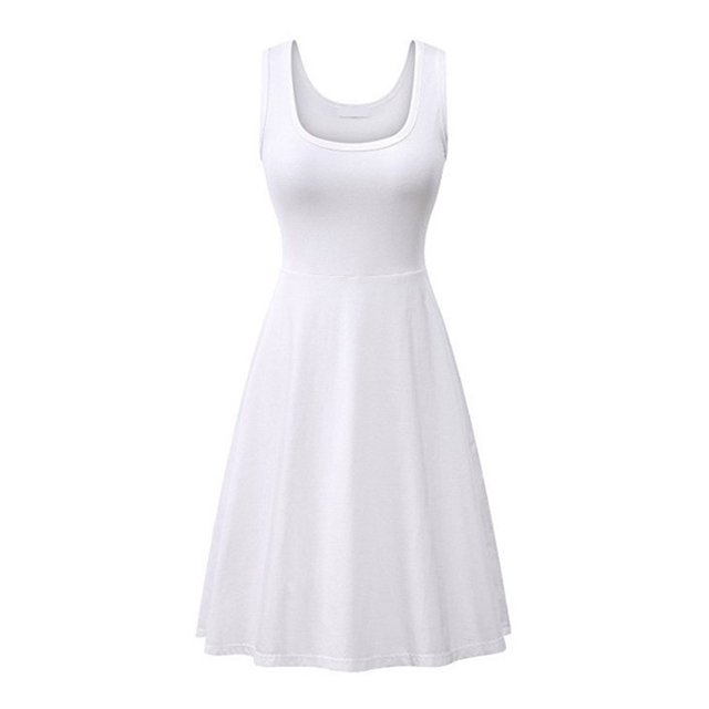 LUXUR Robe Longue d'Été de Plage Bohème pour Femmes, Blanche, 2TG