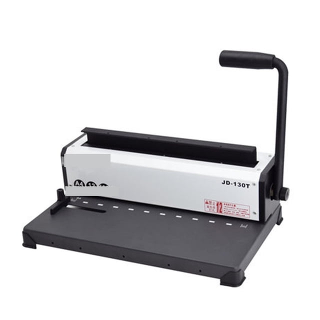 JD-130T Ten-hole Clamp Binding Punching Machine Contract Tender File Punching 10-hole Binding Machine A4 Wire Binding Machine