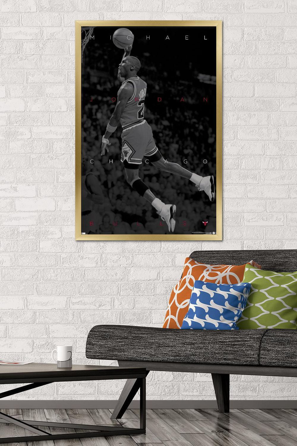 Michael Jordan - Black and White Wall Poster