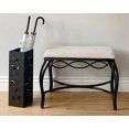 thumbnail image 3 of Mango Steam White Cream Shoe Bench - Vanity Seat for Makeup Room, Dressing Stool, Entryway Bench, 3 of 3