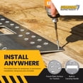 thumbnail image 4 of Guardian Heavy Duty Aluminum Shed Ramp, Portable Loading Ramp for Mowers and ATVs, Silver, 4 of 5