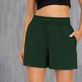 thumbnail image 2 of Women‘s Shorts Casual Summer Drawstring Comfy Elastic High Waist Running Shorts With Pockets, 2 of 4