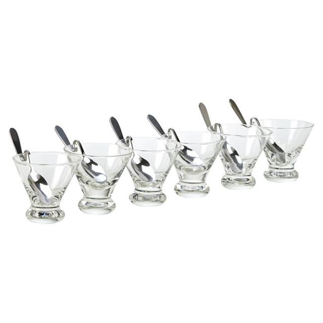 Creative Gifts International 015452 Mini Dessert Serti de Cuillères Pliées&44; 12 Pièces