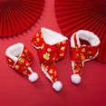 thumbnail image 3 of Plush Pet Scarf With Red Envelope Chinese New Year Style Warm Soft Comfortable Decorative Collar For Cats Dogs Photo Prop, 3 of 7