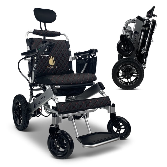 MAJESTIC IQ-8000 New Remote & Joystick Controlled Mobility Aid Lightweight Foldable Electric Wheelchair