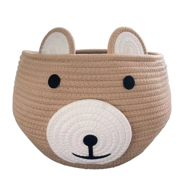 letairis Cotton Basket For Cute And Stylish Storage Multi-functional Woven Storage Basket Khaki