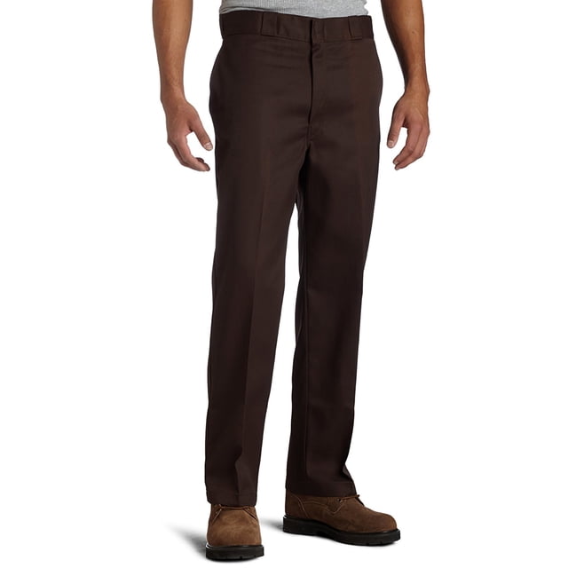Dickies Mens Original 874 Work Pant, 32W x 28L, Dark Brown