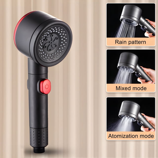 PRETXORVE Purified Water Booster Showerhead Household Handheld Showerhead