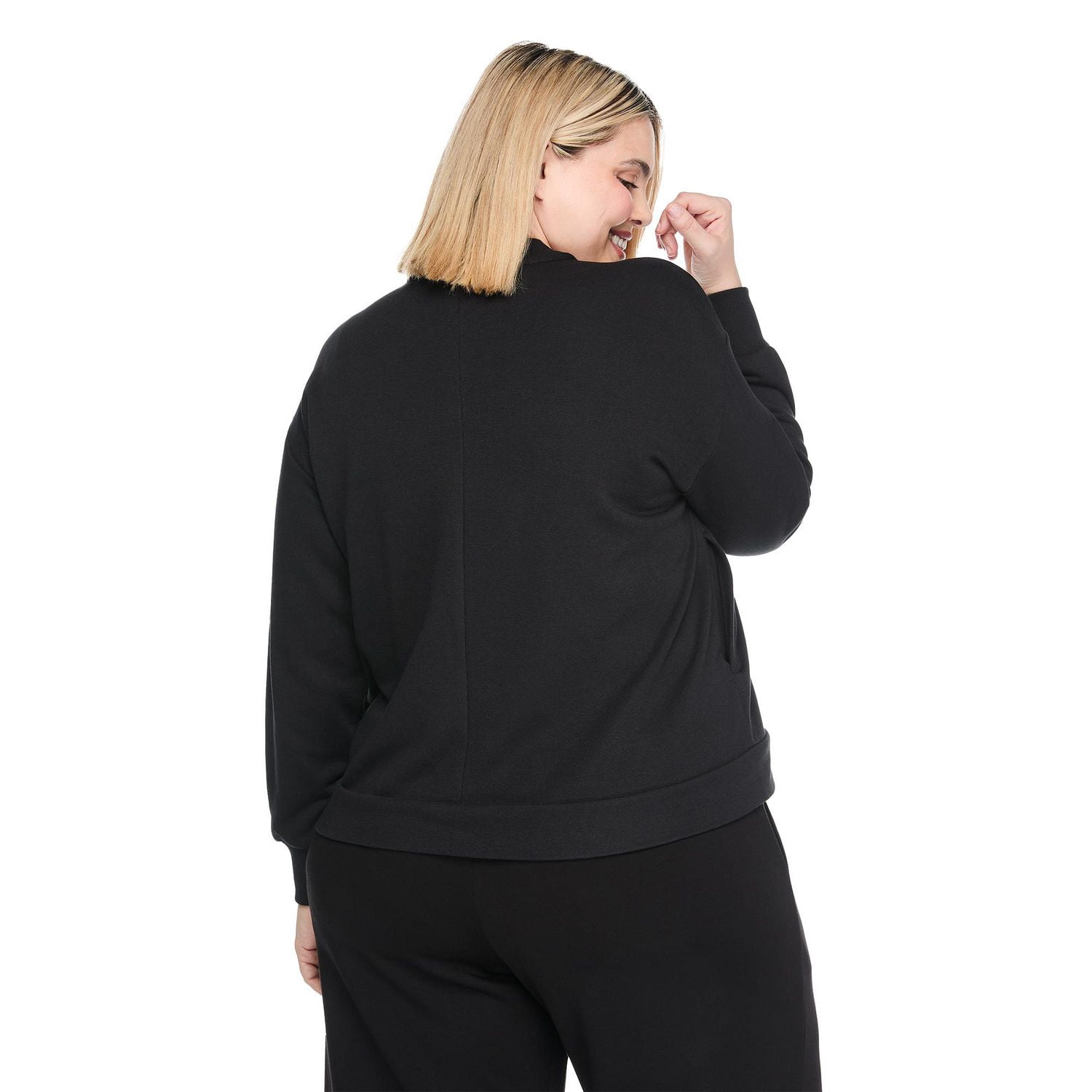 Lane Bryant Women's Plus Full Zip Bomber Jacket