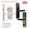 thumbnail image 1 of Biometric Fingerprint Door Lock DB20 Black Smart Lock Tuya App Remote Unlocking Keyless Lock Electronic Door Lock ,More Secure, 1 of 4