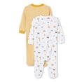 thumbnail image 2 of George Infants' Unisex Layette 100% Cotton 2-Pack Sleeper, 2 of 2