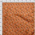 thumbnail image 4 of oneOone Silk Tabby Orange Fabric Tropical Sewing Material Print Fabric By The Yard 42 Inch Wide, 4 of 5
