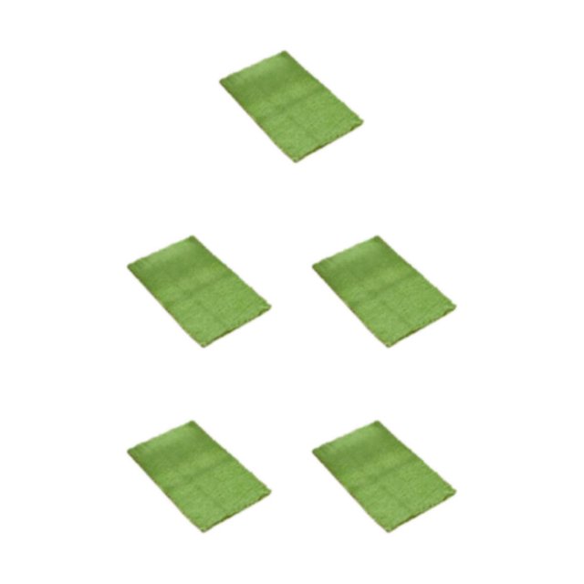 mmirethe Polyester Soft Chenille Rug - Prompt And Strong Absorption No Shedding Soft Texture Absorbent Fruit Green 40cm*60cm 5Set