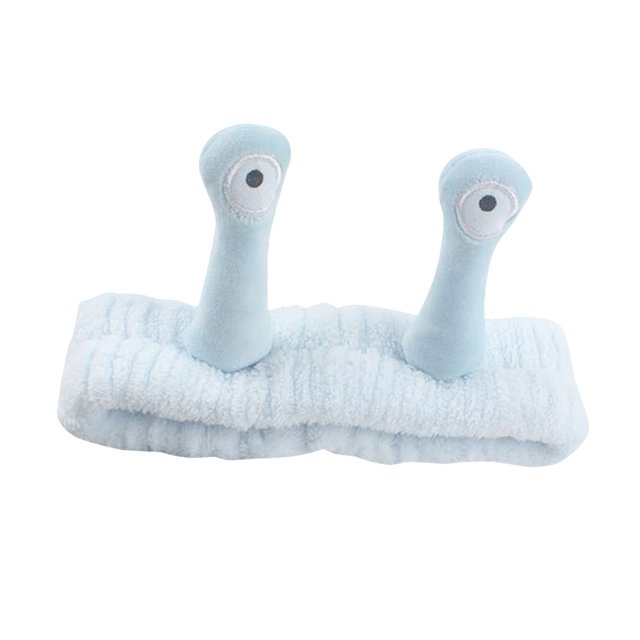 Bandeau de Pression en Peluche Mignon Multicolore pour Lavage du Visage