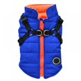 thumbnail image 1 of MesaSe Pet Printed Cold Weather Coat Harness Pet Winter Warm 2 In 1 Outfit Padded Jacket For Small Puppy Dogs, 1 of 8