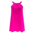 thumbnail image 4 of EQWLJWE Longue Robe pour Femmes Robe de Plage pour Femmes Paréo de Bikini Tenue de Plage Décontractée Vacances Courte Été Robes à Col Licou, 4 of 5