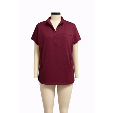FLEX SCRUBS™ ladies collared v neck