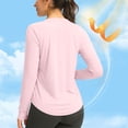 thumbnail image 4 of Besolor Hauts d'Entraînement pour Femmes à Manches Longues Légers UPF50+ Protection Solaire UV Course Randonnée Chandails Athlétiques de Gym, 4 of 7