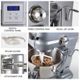 thumbnail image 2 of Kenmore Elite Batteur sur Socle Robuste de 6 Qt à Bol Relevable, 600 Watts avec Bols en Acier Inoxydable - Gris, 2 of 6