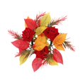 thumbnail image 3 of Candle Wreath Decorative Artificial Rose Wreath Fall Farmhouse Wreath for, 3 of 9