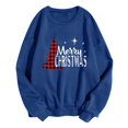 thumbnail image 4 of Pisexur Sweat-Shirt de Noël Décontracté à Manches Longues Col Rond pour Femmes, Chandail Ample et Confortable, Imprimé Mode Festival Automne, 4 of 4