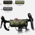 thumbnail image 3 of ruzhgo Polyester Mountain Bike Handle Bar Bag Portable Detachable 2.4L Adjustable Reflective Strap Biking Riding Pouch Accessories Black Grey, 3 of 6