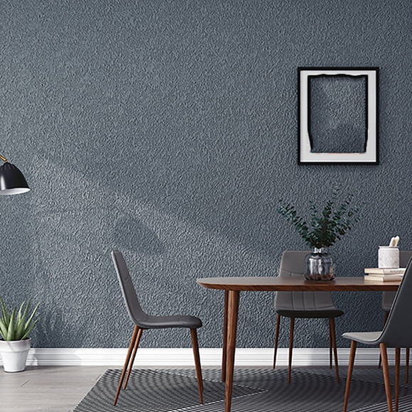 Papier Peint Épaissi Imperméable Auto-Adhésif 50x280 cm / Revêtement Mural Gaufré Pailleté à Rayures Texturé Non Tissé / Décoration Intérieure Durable et Facile à Nettoyer pour Chambre, Salon, Cuisine, Meubles