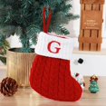 thumbnail image 1 of Christmas Decorations Outdoor Indoor,Christmas Decorations For Home,Cute Letters Christmas Stocking Decoration Christmas Tree Pendant Christmas Style Wool Knitted Socks Decoration Props, 1 of 3