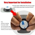 thumbnail image 3 of Ampper Rectangular Blind Spot Mirror, HD Glass Frameless Stick on Adjustabe Convex Wide Angle Rear View Mirror for Car Blind Spot, Pack of 2, 3 of 7