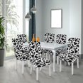 thumbnail image 2 of Chair Covers for Dining Room Set of 6, Stretch Dining Chair Cover 6 Pieces, Washable Kitchen Parsons Chair Slipcovers 6 Pack, Removable Seat Protector for Home and Party, 2 of 5
