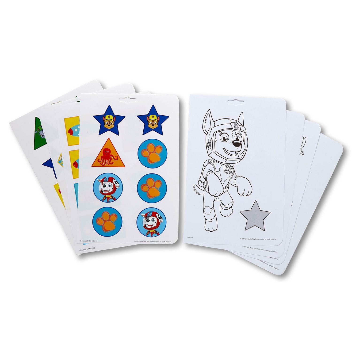 Cahier d’activité et d’autocollants Couleur et forme Crayola, Paw Patrol