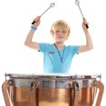 thumbnail image 4 of Batteur à Tambour en Acier Inoxydable Poignée en Laine Feutre Tambour Mallet Accessoire pour Instruments de Percussion, 4 of 6
