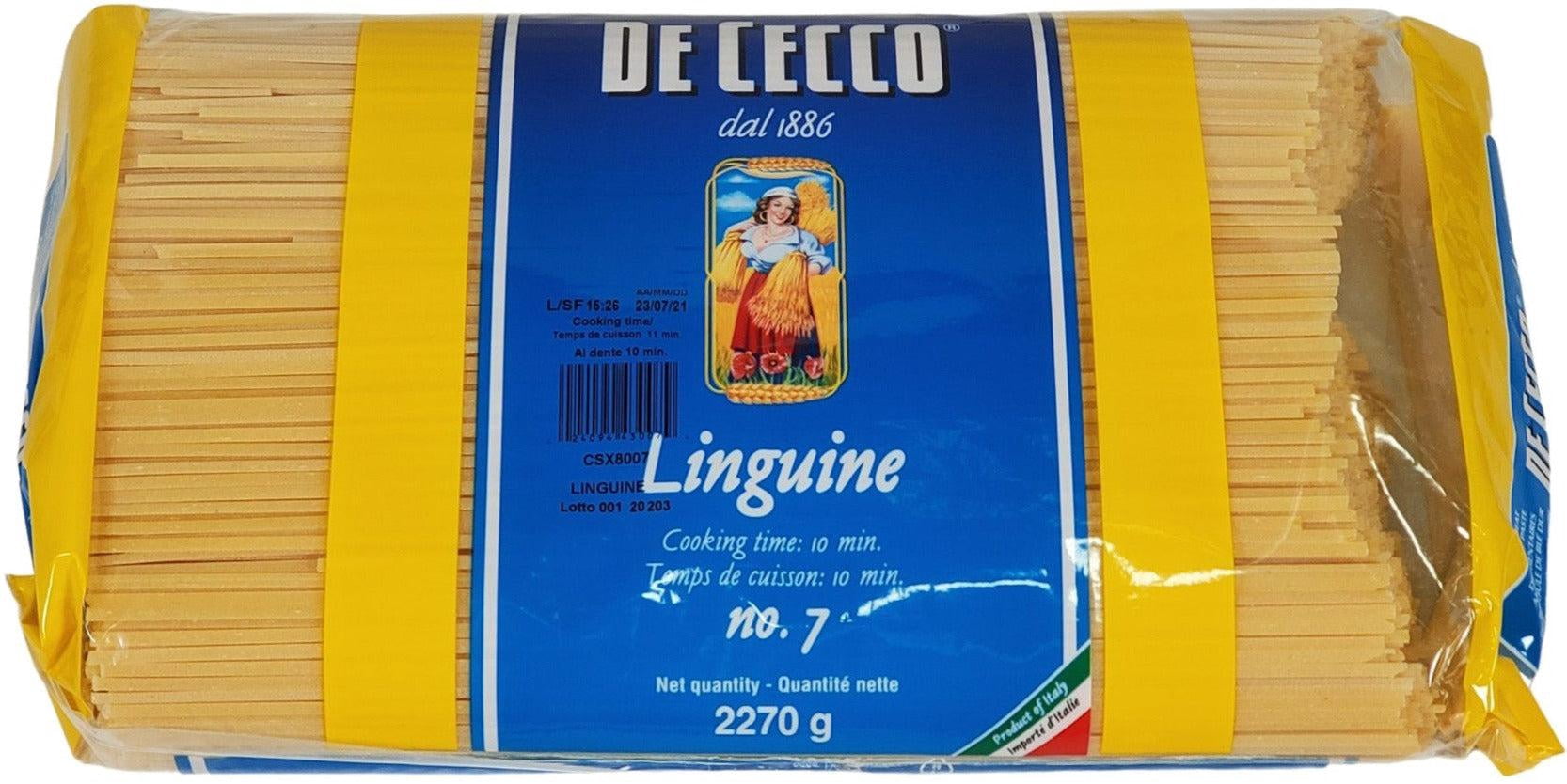 DeCecco - Pasta - Linguine - 5lb - 1ct - Premium Bronze-Drawn Texture for Professional Results (1ct)