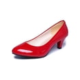 thumbnail image 1 of UKAP Womens High Heels Pointy Toe Pump Shoes Slip On Pumps Party Dress Shoe Red 6, 1 of 9