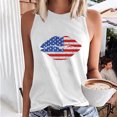 thumbnail image 1 of EQWLJWE Femmes Sans Manches Tops Débardeur d'Été pour Femmes Sans Manches Été Sexy Casual Tops Régulier Col Rond Impression Gilet Sans Manches Tops, 1 of 5