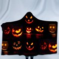 thumbnail image 1 of Jusqu'à 65 % de Rabais sur la Couverture à Motif d'Halloween SMihono, Couverture pour Enfants, Châle à Capuche, 1 of 2