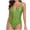 Green, variant on IROINID Womens One Piece Swimsuits Deep V Neck Bathing Suit Solid Color Backless Swimming Suits Gift for Wife Purple XL