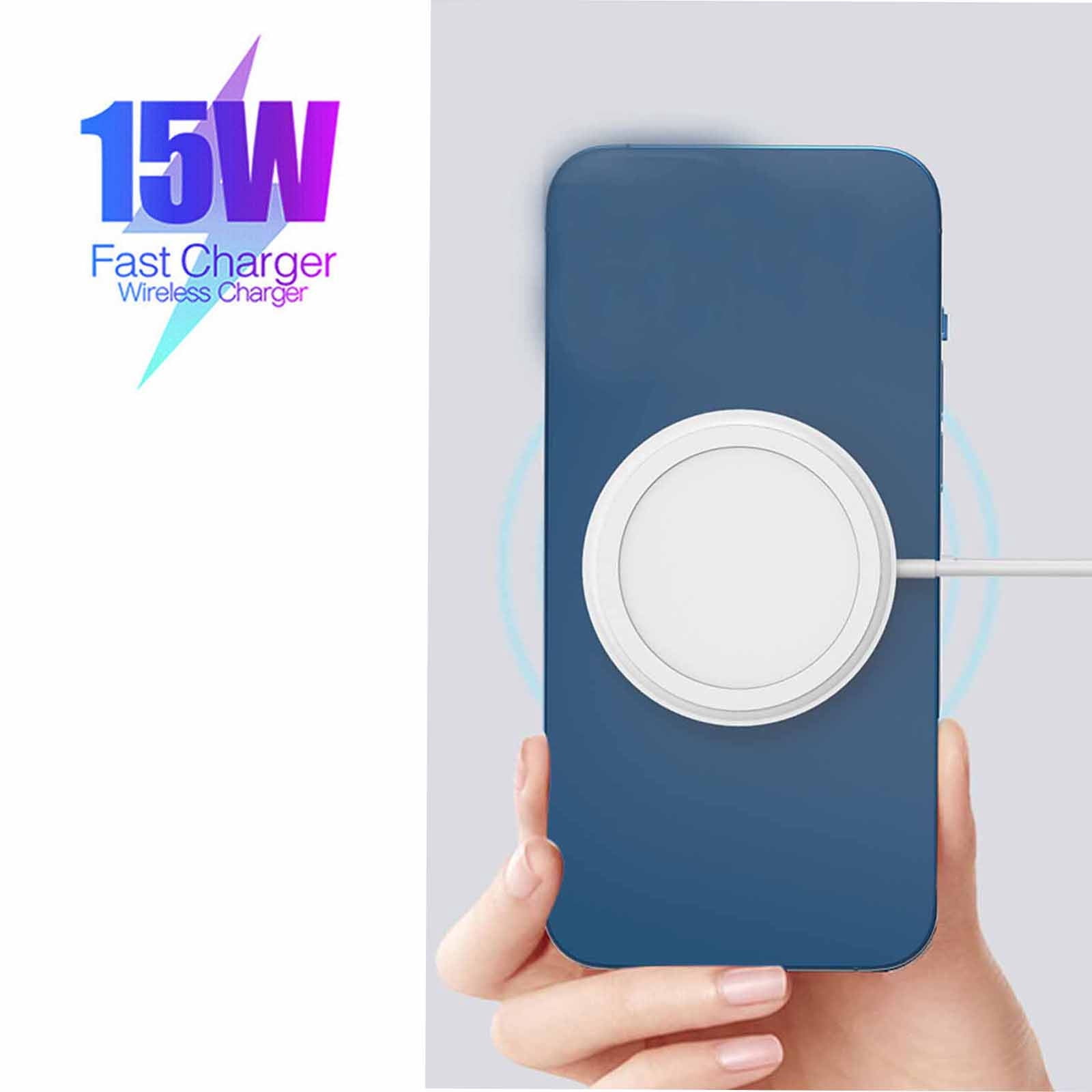 Chmadoxn Wireless Charger,Portable Charger Magnetic Wireless Charger, Separate Type 15W Fast Wireless Charging Pad IOS And Android Mobile phone holder