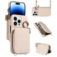 thumbnail image 1 of Étui Portefeuille Accordéon pour Téléphone - Conception à Fermeture Éclair Diagonale, Multiples Fentes pour Cartes, Étui de Protection, Compatible avec les Téléphones Apple, Accessoire Élégant et Polyvalent, 1 of 5