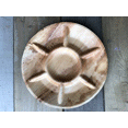 thumbnail image 1 of 10”or12” Round compartment Platter|Bio Mart Leaf Plate|100% Natural|Eco-friendly|Heavy Duty & Re-usable Backyard Compostable|Disposable|Biodegradable|Theme Party, Wedding|Pack of 10, 50 or 100, 1 of 1