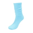 thumbnail image 2 of XIAQUJ Socks Solid Color Crew Socks Colorful Lightweight Cotton Socks Stockings Blue One Size, 2 of 3