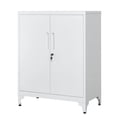 thumbnail image 2 of SONGMICS Garage Cabinet, Metal Storage Cabinet with Doors and Shelves, Office Cabinet for Home Office, Lockable File Cabinet, Multipurpose, for Study, Living Room, Matte Gray, 2 of 7