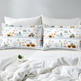 thumbnail image 4 of Erosebridal Cartoon Bus Car Queen Sheet Sets, Street House Bedding Queen Size, Construction Vehicle Decor, 4 of 6