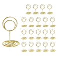 thumbnail image 1 of 20Pcs - 2 Pouces Mini Place Titulaire de la Carte Numéro de Table Courte Représente la Fête de Mariage (Or), 1 of 7